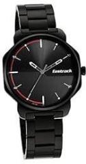 Fastrack Men Metal Casual Analog Black Dial Watch 3254Nm01, Band Color Black