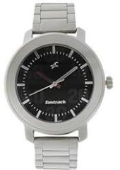 Fastrack Men Quartz Analog Black Dial Stainless Steel Strap Watch for Guys NR3121SM02