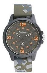 Fastrack Men Trendies Quartz Analog Black Dial Silicone Strap Watch for Guys NR38048PP01