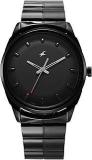 Fastrack Mens Analog Black Dial Black Band Stainless Steel Watch