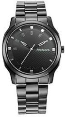 Fastrack Mens Stunners Quartz Analog Black Dial Stainless Steel Strap Watch for Guys NS3255NM02