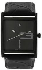 Fastrack Quartz Analog Black Dial Leather Strap Watch for Girls NS9735NL02