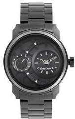 Fastrack Quartz Analog Black Dial Stainless Steel Strap Watch for Guys NS3147KM01