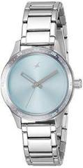 Fastrack Quartz Analog Blue Dial Stainless Steel Strap Watch for Girls NR6078SM03