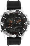 Fastrack Quartz Analog Digital Black Dial Silicone Strap Watch for Men NS38035SP03