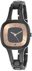 Fastrack Quartz Analog Grey Dial Metal Strap Watch for Girls NS6147NM01