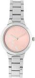 Fastrack Quartz Analog Pink Dial Stainless Steel Strap Watch For Girls NS6150SM04