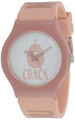 Fastrack Quartz Analog White Dial Silicone Strap Watch for Unisex 9915PP68