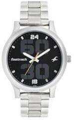 Fastrack s Analog Watch For Men| With Stainless Steel Strap| Round Dial Watch| Water Resistant Watch| High Quality Watch Range| Silver Watch