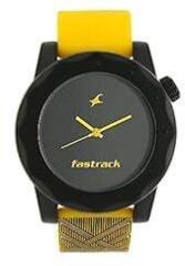 Fastrack Silicone Analog Black Dial Men's Watch Ng38022Pp06W / Ng38022Pp06W/Ng38022Pp06C