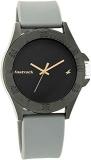 Fastrack Silicone Analog Grey Dial Unisex Adult Watch 68013Pp10, Gray Band