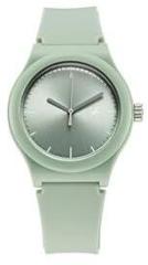 Fastrack Silicone Analog Light Green Dial Unisex's Watch 38037Pp21W