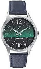 Fastrack Space Analog Green Dial Men's Watch 3184SL04 / 3184SL04