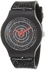 Fastrack Space Rover Quartz Analog Black Dial Silicone Strap Unisex Watch 9915PP101