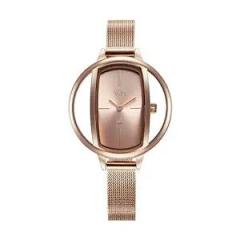 Fastrack Stainless Steel Analog Rose Gold Dial Women Watch Fv60037Wm01W, Rose Gold Band