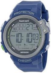 Fastrack Streetwear Digital Grey Dial Silicone Strap Watch for Men NS38068PP02