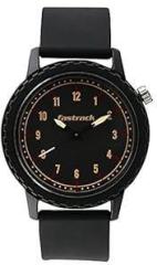 Fastrack Tees Analog Black Dial Unisex Watch 38038PP03