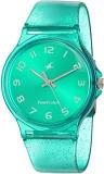 Fastrack Tees Analog Green Dial Unisex Adult Watch 68018PP02