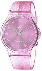 Fastrack Tees Analog Pink Dial Unisex Adult Watch 68018PP05