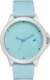 Fastrack Tees Quartz Analog Blue Dial Silicone Strap Unisex Watch 38024PP64W