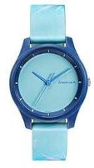 Fastrack Tie & Dye Quartz Analog Blue Dial Silicone Strap Watch for Girls NS68023PP08