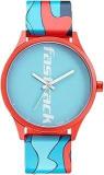 Fastrack Topicals Quartz Analog Blue Dial Silicone Strap Unisex Watch 68031AP08