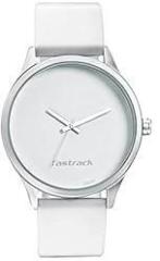 Fastrack Topicals Quartz Analog White Dial Silicone Strap Unisex Watch 68031AP10