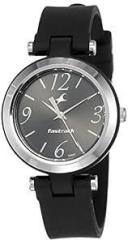 Fastrack Trendies Quartz Analog Black Dial Silicone Strap Watch for Girls NS68015PP01