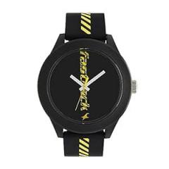 Fastrack Unisex Plastic Analog Black Dial Watch 38003Pp21, Band Color Black