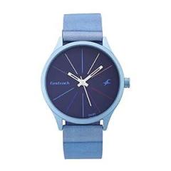 Fastrack Unisex Silicone Analog Dark Blue Dial Watch 68031Ap04/68031Ap04, Band Color Blue