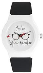 Fastrack Unisex Silicone Analog White Dial Watch 9915Pp64, Band Color Black