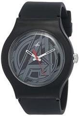 Fastrack Unisex Silicone Analog White Dial Watch 9915Pp85/9915Pp85, Band Color Black