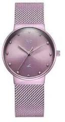 Fastrack Vyb Bliss Quartz Analog Lavendar Dial Lavendar Mesh Strap Watch for Women FV60046QM01W