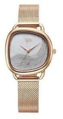 Fastrack Vyb Manifester Quartz Analog Mother of Pearl Dial Stainless Steel Strap Watch for Girls FV60032WM01W