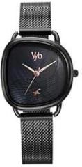 Fastrack Vyb Minimalist 2.0 Quartz Analog Black Dial Black Strap Watch for Women_FV60032NM01W