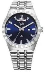 Fastrack Vyb Orion Quartz Analog Blue Dial Steel Sheet Metal Strap Watch for Men FV30003SM01W