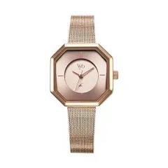 Fastrack Vyb Prodigy 2.0 Quartz Analog Rose Gold Dial Rose Gold Strap Watch for Women_FV60034WM01W