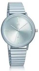 Fastrack Vyb Quartz Analog Light Blue Dial Stainless Steel Strap Watch for Women FV60021KM03W