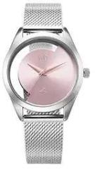 Fastrack Vyb Runway Quartz Analog Silver Dial Stainless Steel Strap Watch for Girls FV60031SM01W