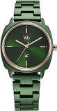 Fastrack Vyb Slayer Quartz Analog Green Dial Metal Strap Watch For Girls FV60033KM01W