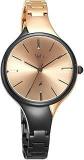 Fastrack Vyb Striker Quartz Analog Rose Gold Dial Metal Strap Watch For Girls FV60001KM02W