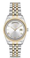 Ferro Analog Round Dial Women's Watch with Fluted Bezel