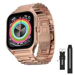 Fire Boltt Solaris Stainless Steel Smartwatch with Free Silicone Strap, 1.78 AMOLED Always on Display with 368 * 448 px Resolution, 123 Sports Mode, 2 Watches in 1 Smartwatch Pink