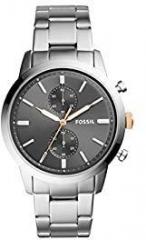 Fossil 44mm Townsman Analog Grey Dial Men's Watch FS5407