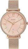 Fossil Analog Gold Dial Women's Watch ES4628 Stainless Steel, Rose Gold Strap