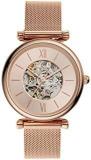 Fossil Carlie Analog Rose Gold Dial Women's Watch ME3175