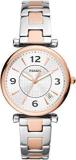 Fossil Carlie Analog Silver Dial Women's Watch ES5156