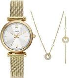 Fossil Carlie Analog White Dial Women's Watch ES5251SET