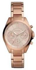 Fossil Fashion Analog Rose Gold Dial Women's Watch BQ3036 Stainless Steel, rose gold Strap