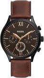 Fossil Fenmore Midsize Analog Black Dial Men's Watch Bq2453 Leather